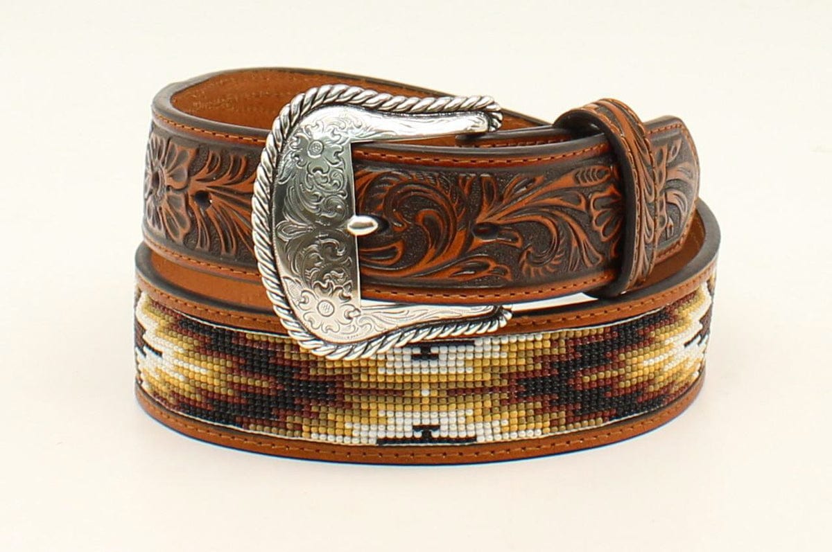 Nocona - Women's Western Leather Belt ( Brown / Pink )