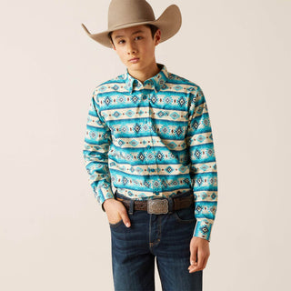 Ariat Ariat Boy’s Brent Classic Fit Shirt Sandshell