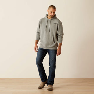 Ariat Men's Shirts Ariat Men's Bold Hex Hoodie Grey Heather