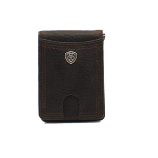 Ariat Wallets & Money Clips Ariat Men's Card Case Money Clip Brown Wallet