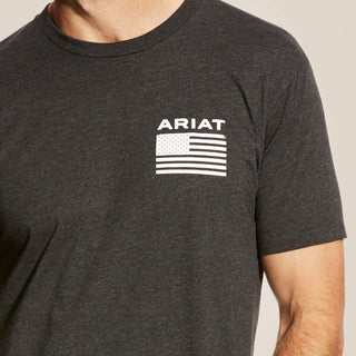 Ariat Men's Shirts Ariat Men's Freedom Short Sleeve Charcoal Heather Shirt