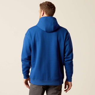 Ariat Men's Shirts Ariat Men's Rebar Graphic Hoodie Glacier Blue/Imperial Blue