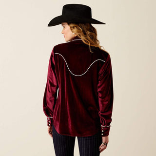 Ariat Shirts & Tops Ariat Women's Casa Rosa LS Snap Shirt Burgundy