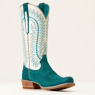 Ariat Boots Ariat Women's Derby Monroe Ancient Turquoise Roughout Western Boot