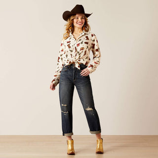 Ariat Shirts & Tops Ariat Women's Homestyle Western Cowgirl Print Button Down