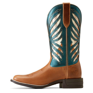 Ariat Ariat Women's Longview Buttered Rum and Metallic Sea Western Boot