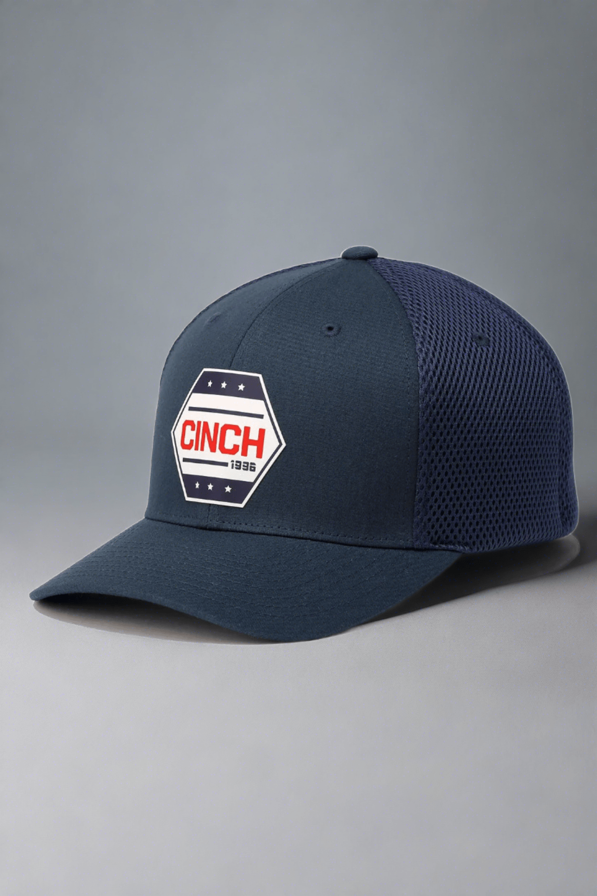Cinch Men's Navy Flexfit Logo Hat S/M
