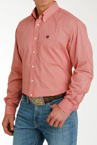 CINCH Men's Shirts Cinch Men’s Red Print Long Sleeve