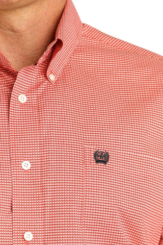 CINCH Men's Shirts Cinch Men’s Red Print Long Sleeve