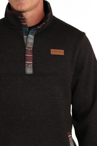 CINCH Men's Shirts Cinch Men’s Sweater Knit Pullover Brown