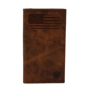 Cowboy Swagger Ariat Men’s Flag Embossed Rodeo Wallet