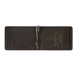 Cowboy Swagger Ariat Men’s Tooled Leather Ostrich Card Case