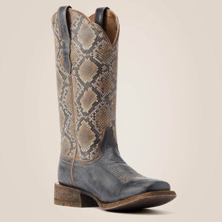 Cowboy Swagger 7.5 Ariat Women's Frontier Farrah Beduino Black/Natural Snake