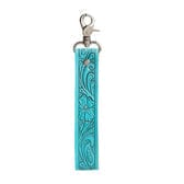 Cowboy Swagger Blooming Meadows Key Fob in Turquoise