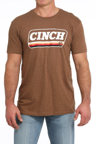 Cowboy Swagger Cinch Men’s SS Brown Logo Tee