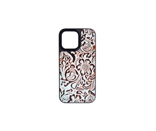 Cowboy Swagger IPhone 14 Pro Max Phone Case Turquoise Embossed