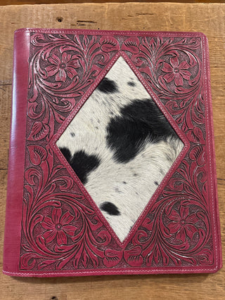 Cowboy Swagger Leather and Hide Planner Red