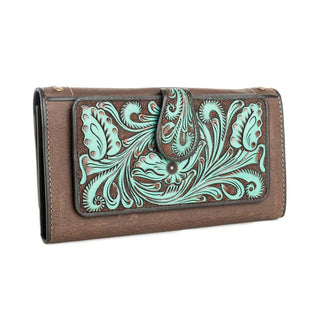 Cowboy Swagger Myra Danohue Peak Wallet Turquoise