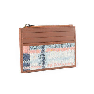 Cowboy Swagger Myra Pastel Desert Sunrise Credit Card Holder Woven Blues