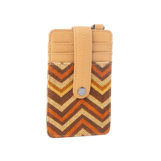 Cowboy Swagger Myra Taralongo Vista Credit Card Holder Brown Chevron