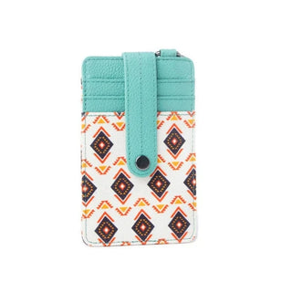 Cowboy Swagger Myra Taralongo Vista Credit Card Holder Turquoise