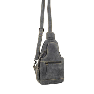 Cowboy Swagger Myra Western Ford Sling Bag in Coal