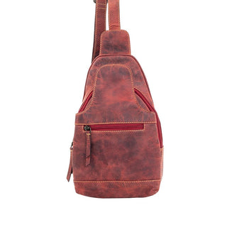 Cowboy Swagger Myra Western Fork Sling Bag In Red Russet