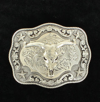 Cowboy Swagger Nocona Bull Skull Buckle