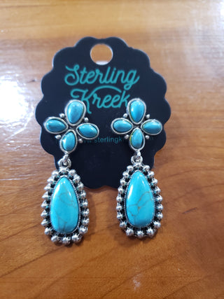 Cowboy Swagger Sterling Kreek Stars of Texas Earrings