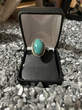 Cowboy Swagger Tibetan Turquoise Adjustable Ring