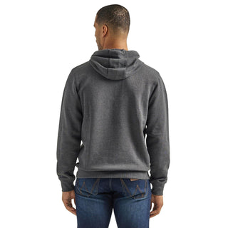 Cowboy Swagger Wrangler Mens Longhorn Logo Gray Hoodie