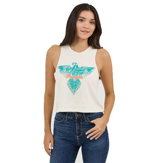 Cowboy Swagger Wrangler Retro Women’s Freebird Cropped Tank