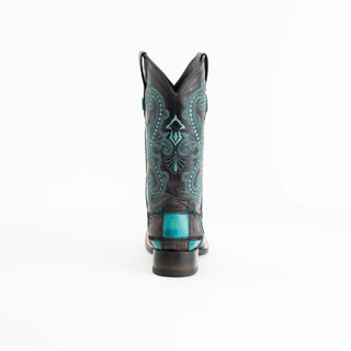 Ferrini Boots Ferrini Women's Patchwork Western Boot Black/Teal