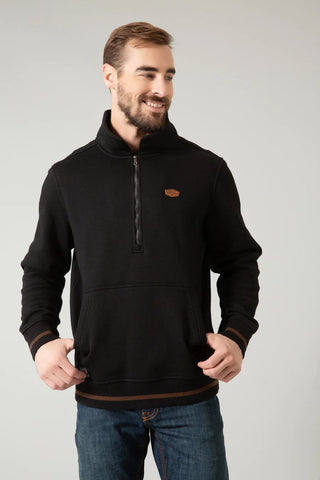 Kimes Ranch Kimes Men’s Boxer Quarter Zip Sweatshirt Black