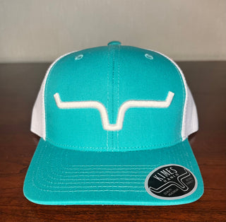 Kimes Ranch Hats Kimes Weekly Trucker Teal White Cap