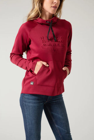 Kimes Ranch Kimes Women’s Sedona Bossed Hoodie Wine