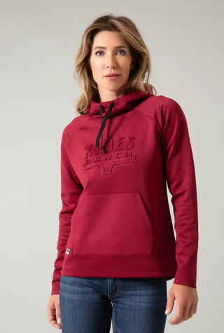 Kimes Ranch Kimes Women’s Sedona Bossed Hoodie Wine