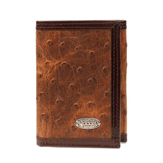 M&F Western Wallets & Money Clips Nocona Ostrich Print Leather Wallet