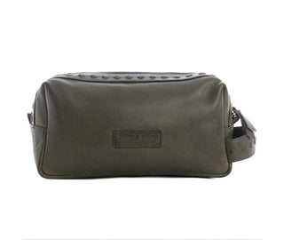 Myra Handbags Myra Mens Ruff Trail Toiletries Bag Moss Green