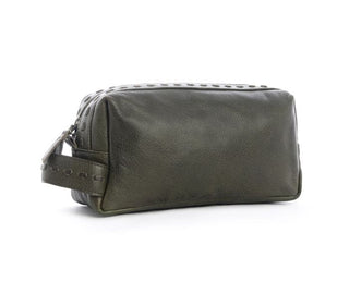 Myra Handbags Myra Mens Ruff Trail Toiletries Bag Moss Green