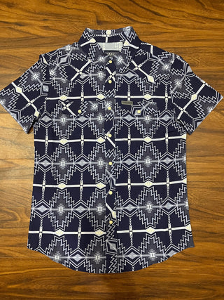 Panhandle Men's Shirts Panhandle Men’s Performance Woven Snap Shirt Navy Blue