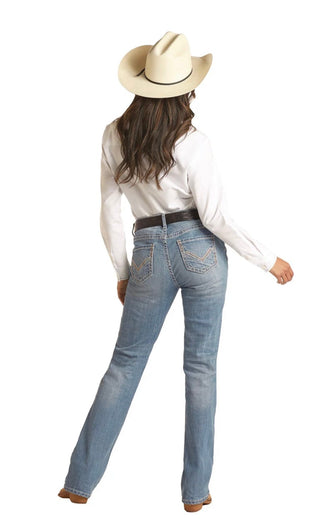 Rock & Roll Rock & Roll Women’s Riding Light Vintage Bootcut Jean