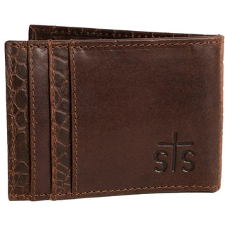 STS Ranch Wallets & Money Clips STS Men’s Croc Money Clip Card Wallet
