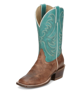 Cowboy Swagger Boots Tony Lama Women's Rowena Caramel Cowhide Western Boot