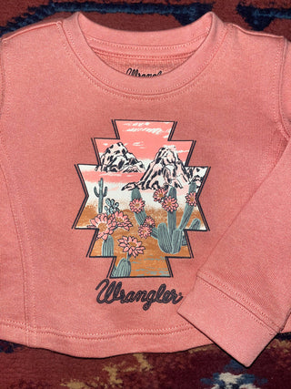 Wrangler Girls Wrangler Baby Girl Sweatshirt Peach