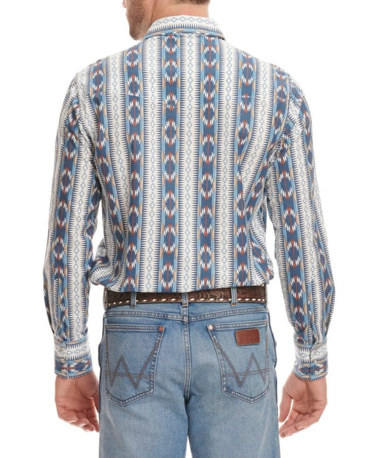 Wrangler Checotah Snap Aztec Mens Shirt