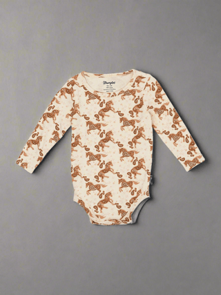 Wrangler Wrangler Paisley Horse Print Onesie