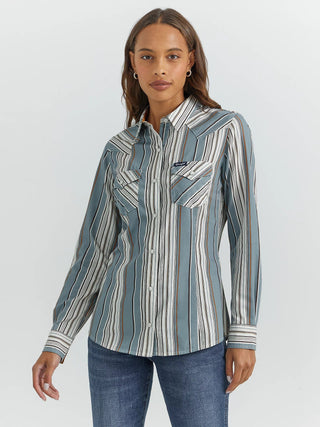 Wrangler Shirts & Tops Wrangler Retro Women's All Occasion Western Snap Shirt Blue