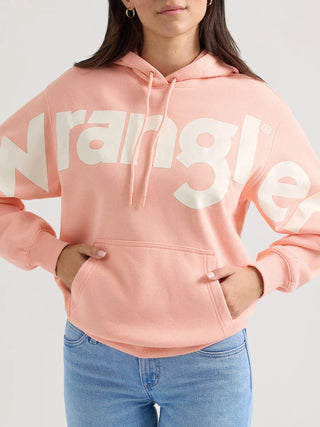 Wrangler Wrangler Retro Women’s Peach Logo Hoodie