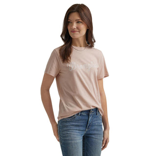 Wrangler Wrangler Retro® Year-Round Short Sleeve T-Shirt - Regular Fit - Peach Whip Heather